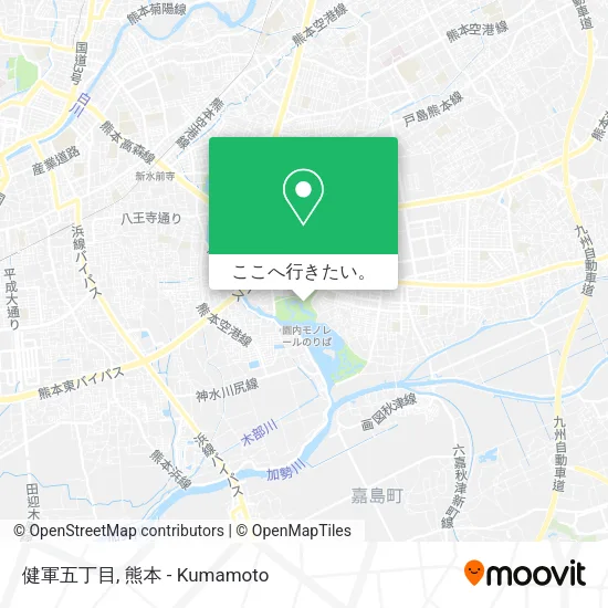 健軍五丁目地図