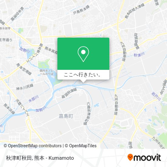 秋津町秋田地図