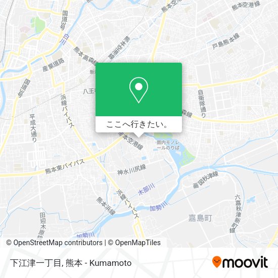 下江津一丁目地図