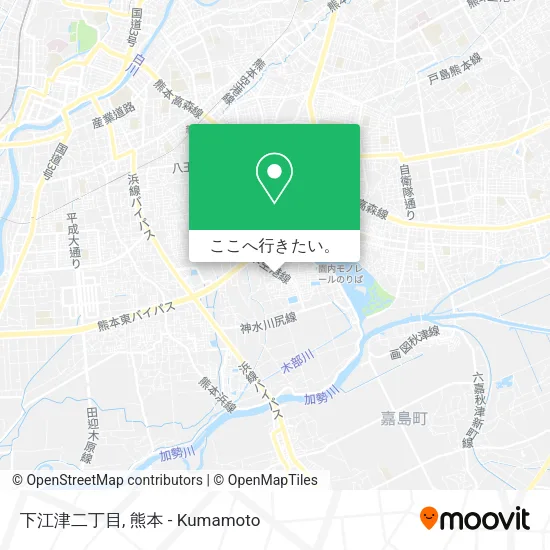 下江津二丁目地図