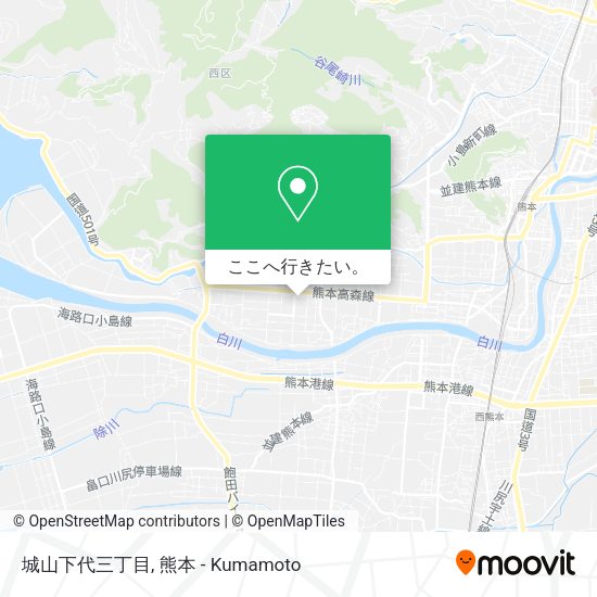 城山下代三丁目地図