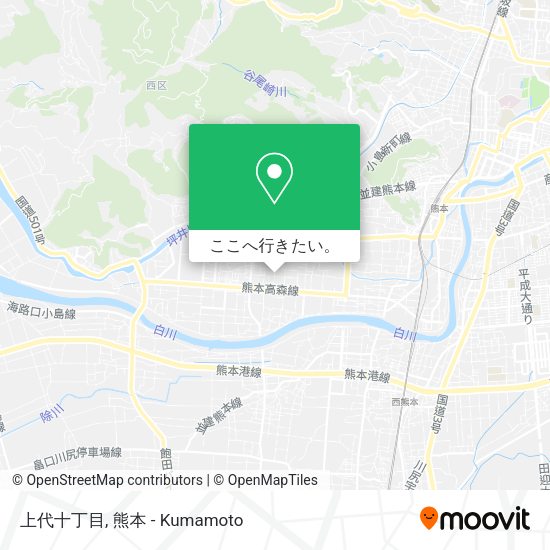 上代十丁目地図