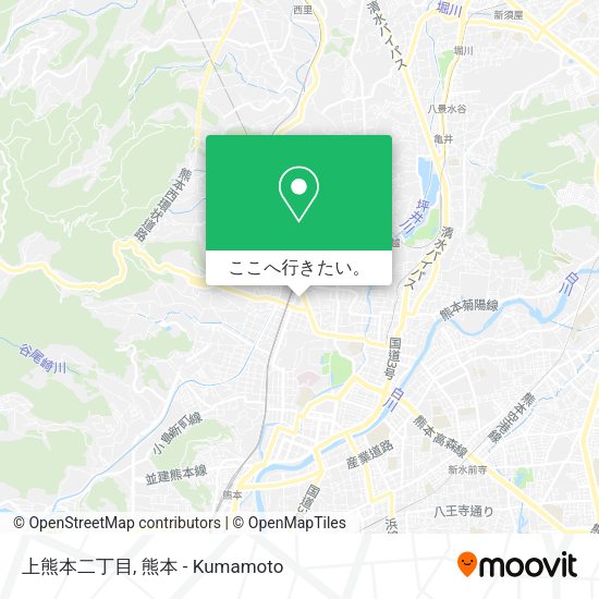 上熊本二丁目地図