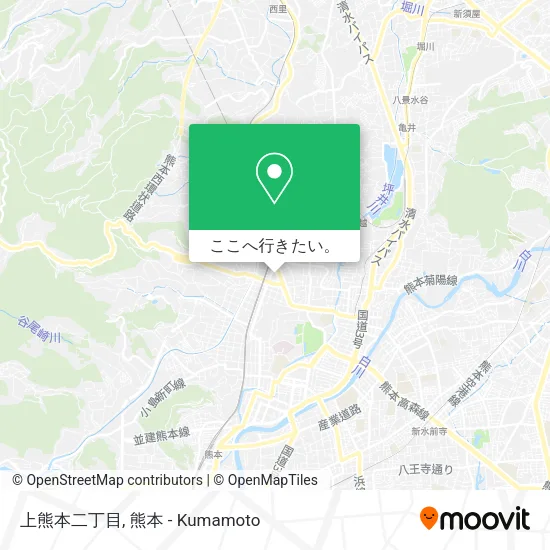 上熊本二丁目地図
