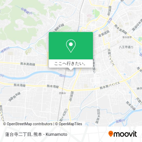 蓮台寺二丁目地図