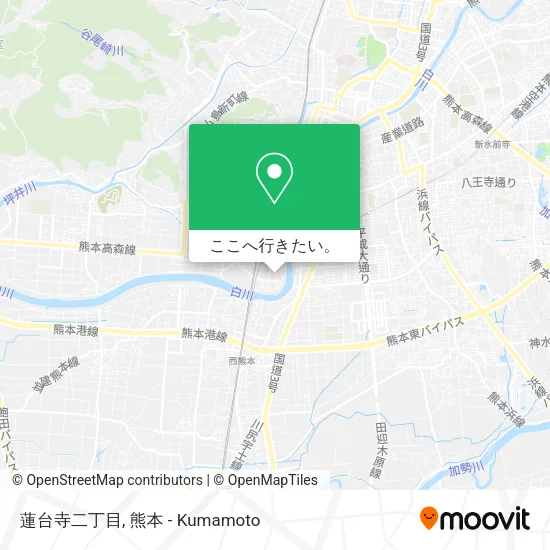 蓮台寺二丁目地図