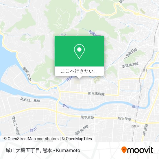 城山大塘五丁目地図