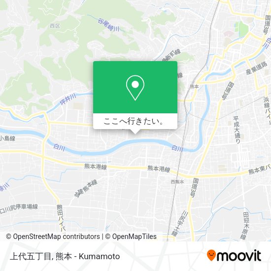 上代五丁目地図
