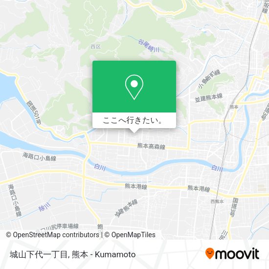 城山下代一丁目地図