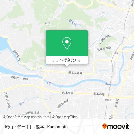 城山下代一丁目地図