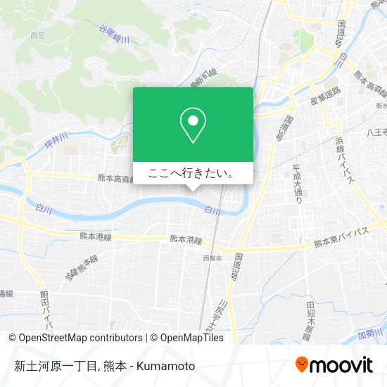 新土河原一丁目地図