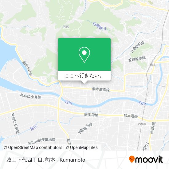 城山下代四丁目地図