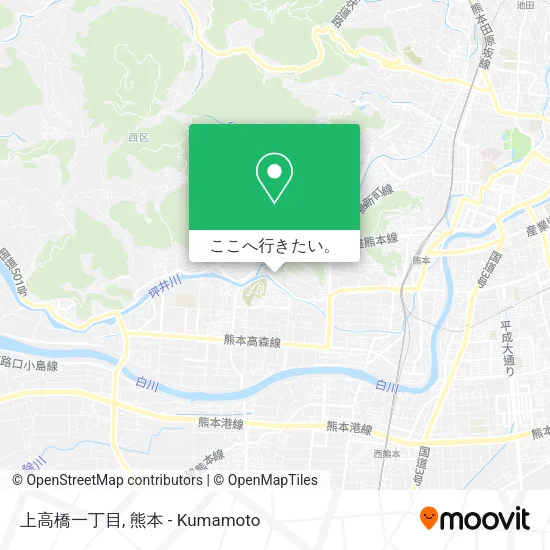 上高橋一丁目地図