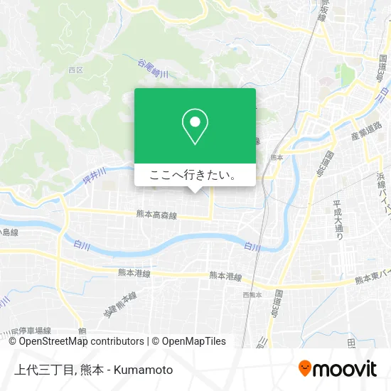 上代三丁目地図
