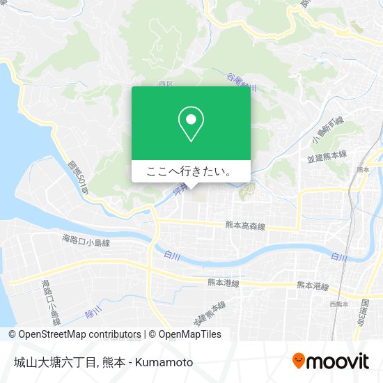城山大塘六丁目地図