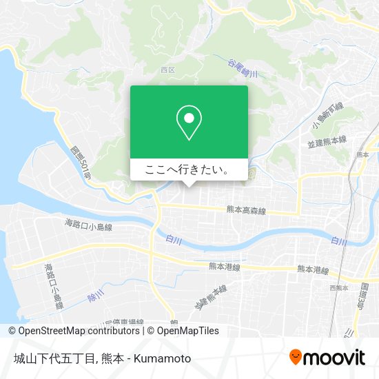 城山下代五丁目地図