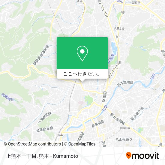 上熊本一丁目地図