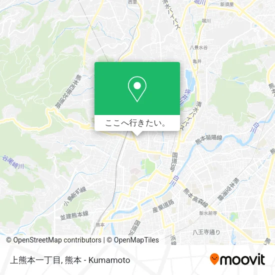 上熊本一丁目地図