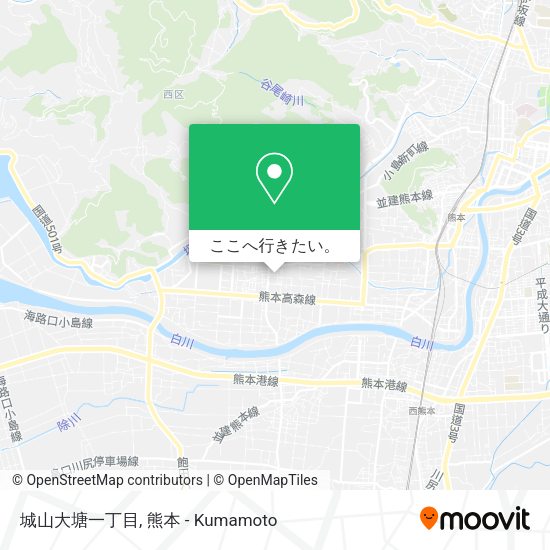 城山大塘一丁目地図