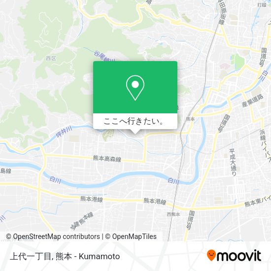 上代一丁目地図