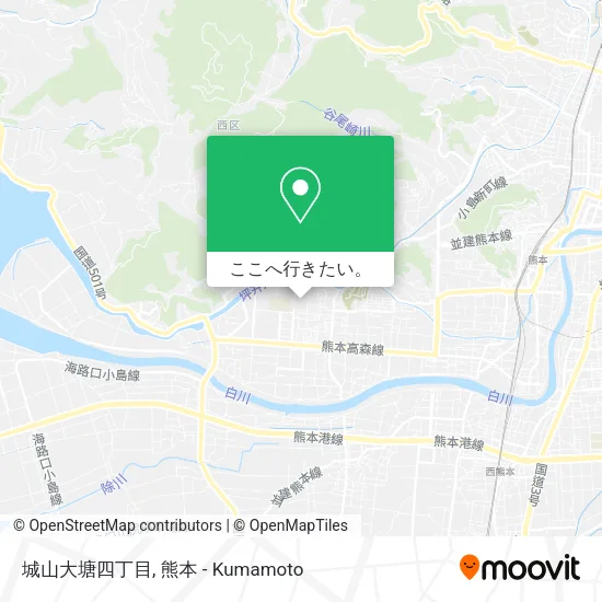 城山大塘四丁目地図
