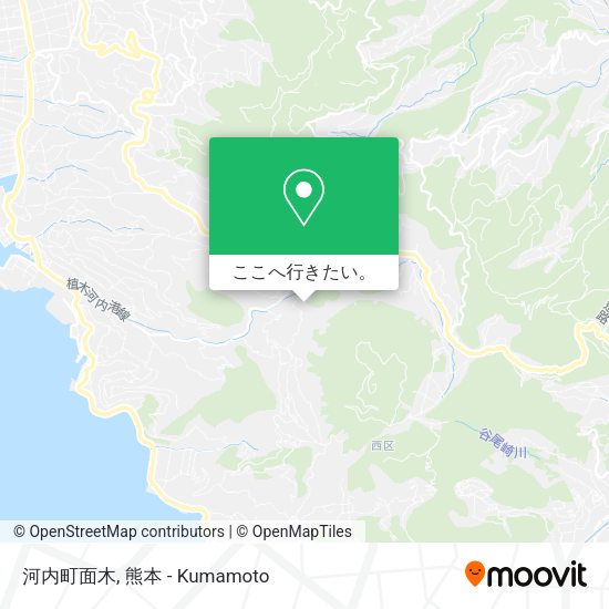 河内町面木地図