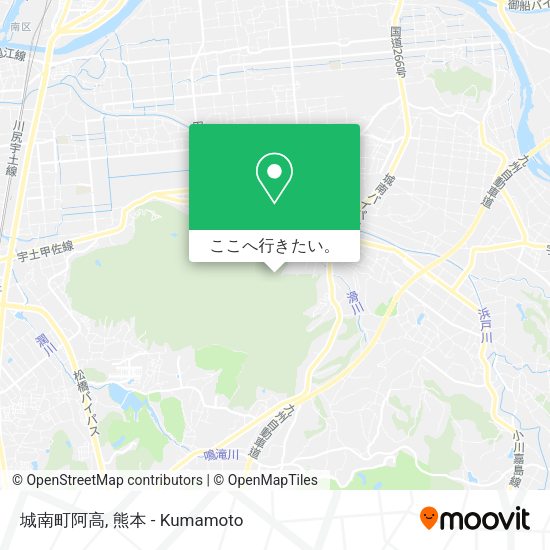 城南町阿高地図