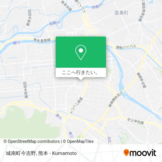 城南町今吉野地図