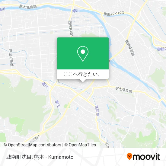城南町沈目地図