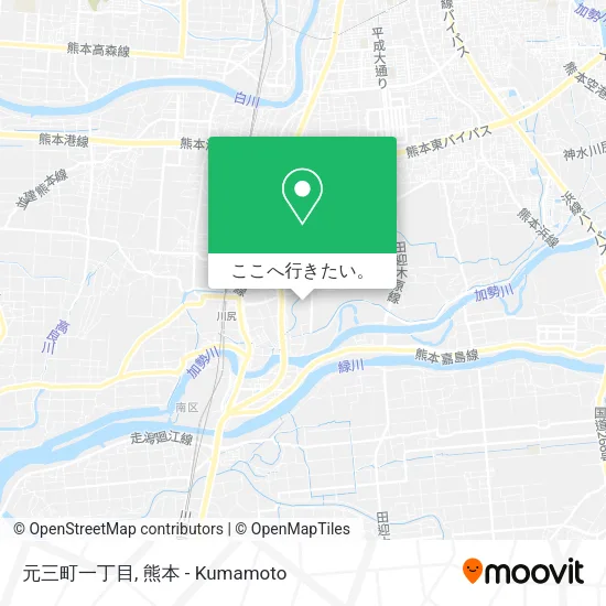 元三町一丁目地図