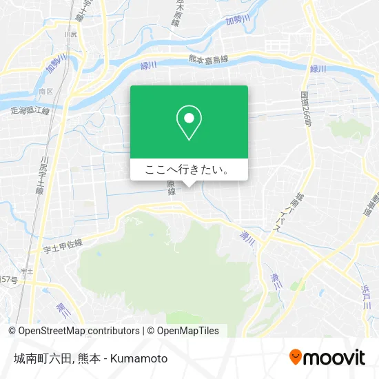 城南町六田地図