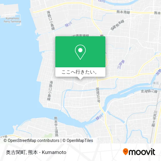 奥古閑町地図