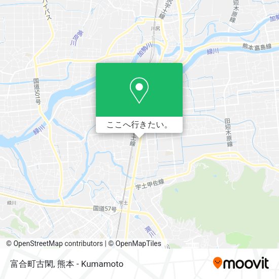 富合町古閑地図