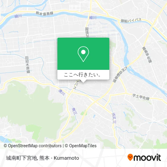 城南町下宮地地図