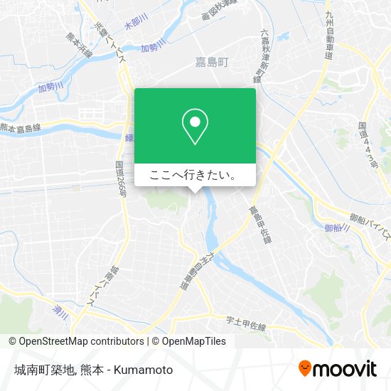 城南町築地地図