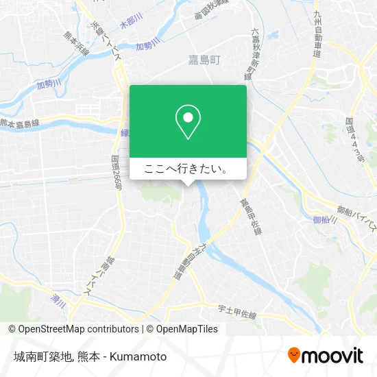 城南町築地地図