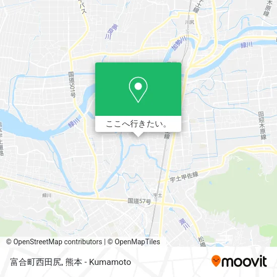 富合町西田尻地図