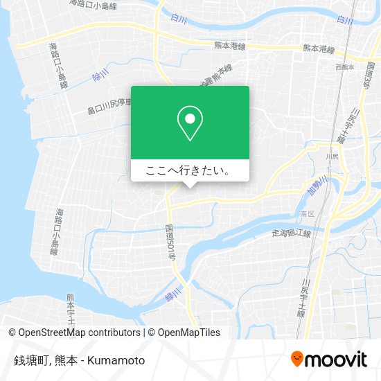 銭塘町地図