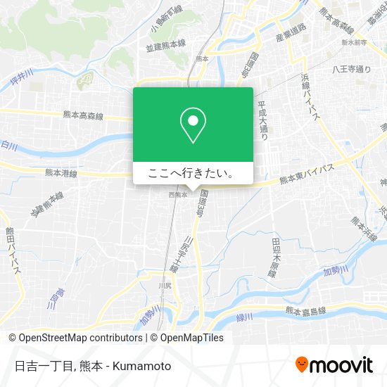 日吉一丁目地図