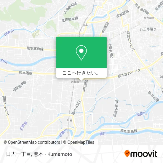 日吉一丁目地図