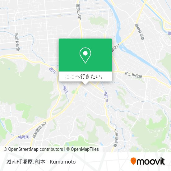城南町塚原地図