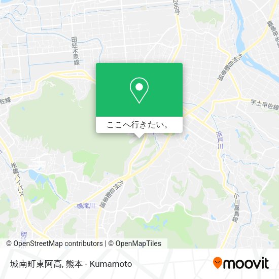 城南町東阿高地図