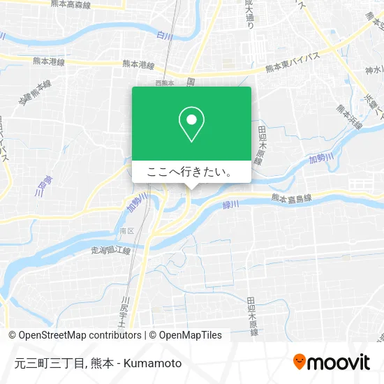 元三町三丁目地図
