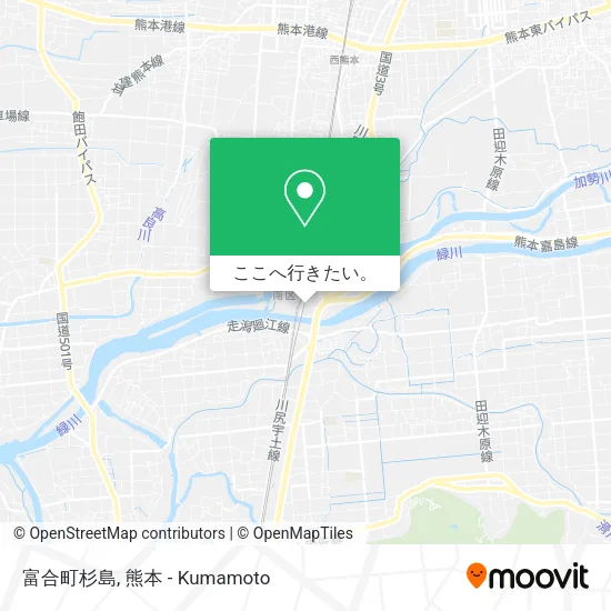 富合町杉島地図