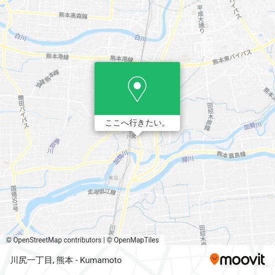 川尻一丁目地図