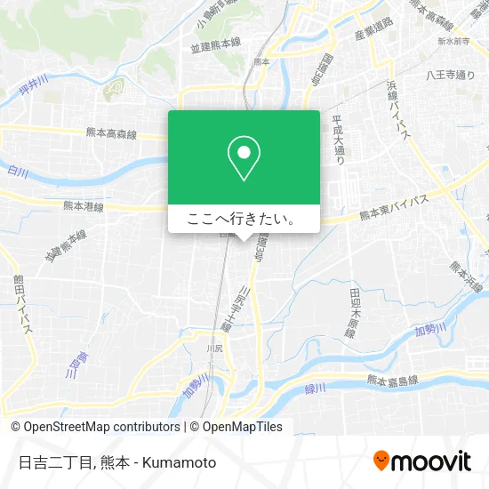 日吉二丁目地図