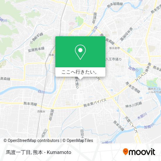 馬渡一丁目地図