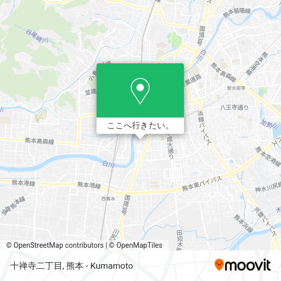 十禅寺二丁目地図