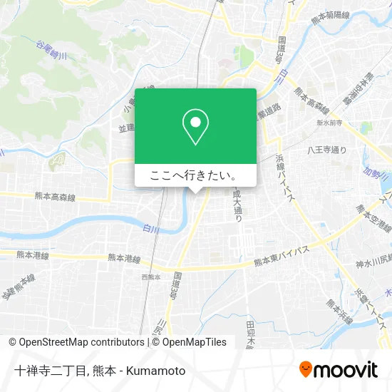 十禅寺二丁目地図