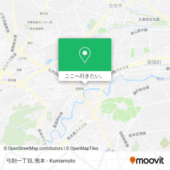 弓削一丁目地図